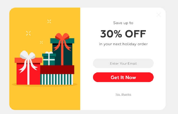 use of Popup Designs examples for online busines
